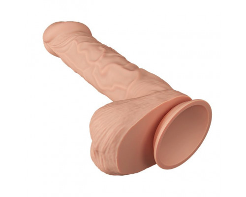 Заказать Телесный фаллоимитатор Berqrisi на присоске - 26 см.