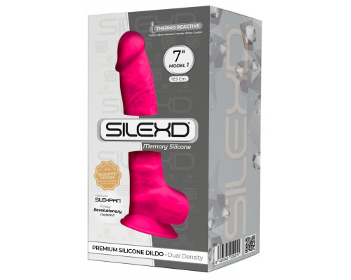 Заказать Розовый фаллоимитатор SILEXD Model 1 7’’ - 17,5 см.