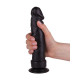 Заказать Крупный чёрный фаллоимитатор без мошонки - 20,5 см.