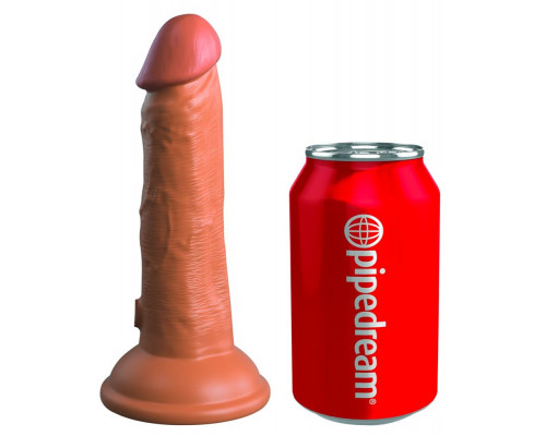 Заказать Фаллоимитатор цвета карамели 6  Vibrating Silicone Dual Density Cock - 17,8 см.