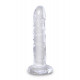 Заказать Прозрачный фаллоимитатор King Cock Clear 6 Cock - 18,4 см.