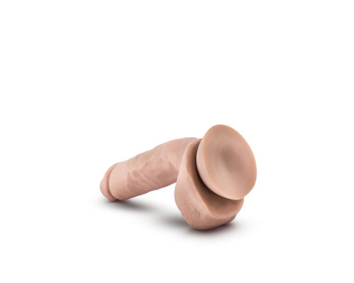 Реалистичный фаллоимитатор с присоской X5 HARD ON BEIGE - 22,2 см.