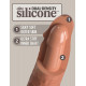 Заказать Кофейный фаллоимитатор 8  Silicone Dual Density Cock - 22,8 см.