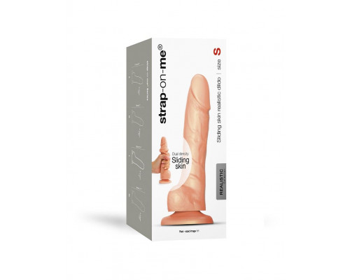 Телесный фаллоимитатор Strap-On-Me Sliding Skin Realistic Dildo size S