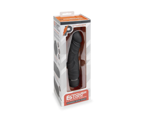 Заказать Черный вибратор-реалистик 6.5  Girthy Realistic Vibrator - 19 см.