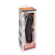 Заказать Черный вибратор-реалистик 6.5  Girthy Realistic Vibrator - 19 см.