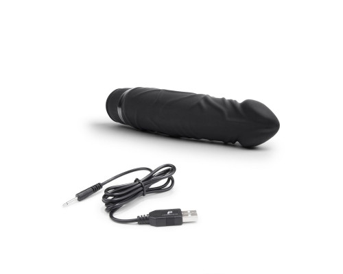 Заказать Черный вибратор-реалистик 6.5  Girthy Realistic Vibrator - 19 см.