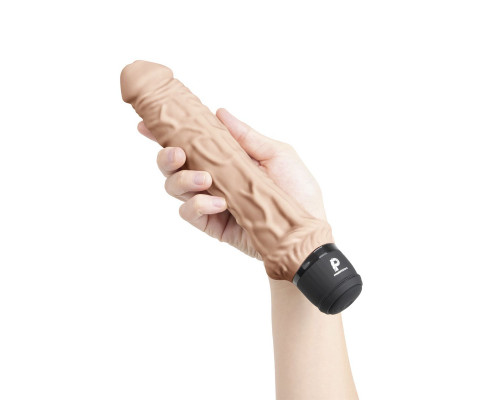 Заказать Телесный вибратор-реалистик 8  Girthy Realistic Vibrator - 24,5 см.