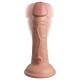 Заказать Телесный вибратор-реалистик на присоске 6  Vibrating Silicone Dual Density Cock - 17,8 см.