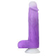 Заказать Фиолетовый вибратор-реалистик Encore 8 Inch Vibrating Dildo - 21,6 см.
