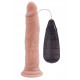 Заказать Телесный вибратор на присоске G-spot Beast Vibrator Dildo - 21,4 см.