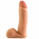 Заказать Вибромассажер-реалистик на присоске The Realistic Cock ULTRASKYN Vibrating 8”- 23,5 см.