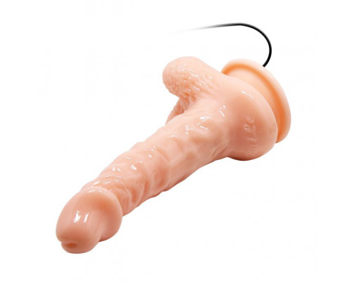 Заказать Вибромассажер-реалистик на присоске - 17 см.