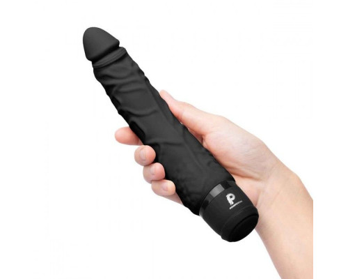 Заказать Черный вибратор-реалистик 7  Realistic Vibrator - 20 см.