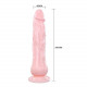 Заказать Вибратор с имитацией семяизвержения Eros Fountain - 19,5 см.