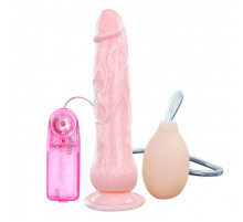 Вибратор с имитацией семяизвержения Eros Fountain - 19,5 см.