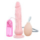 Заказать Вибратор с имитацией семяизвержения Eros Fountain - 19,5 см.