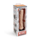 Заказать Телесный вибратор-реалистик 8  Girthy Realistic Vibrator - 24,5 см.