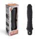 Заказать Черный вибратор-реалистик 8  Girthy Realistic Vibrator - 24,5 см.