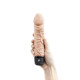 Заказать Телесный вибратор-реалистик 6.5  Girthy Realistic Vibrator - 19 см.