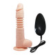 Заказать Телесный вибратор с вращением и поступательными движениями Thunder Up - 22 см.