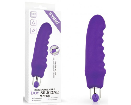 Заказать Фиолетовый вибратор Rechargeable IJOY Silicone Waver - 16,5 см.