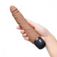 Заказать Кофейный вибратор-реалистик 7  Realistic Vibrator - 20 см.