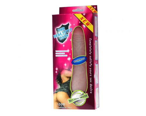 Водонепроницаемый вибратор-реалистик - 21,2 см.