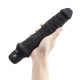 Заказать Черный вибратор-реалистик 8  Girthy Realistic Vibrator - 24,5 см.