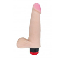 Телесный вибромассажёр HUMAN COPY 7,3  - 18,5 см.