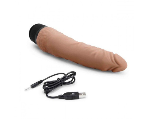 Заказать Кофейный вибратор-реалистик 7  Realistic Vibrator - 20 см.
