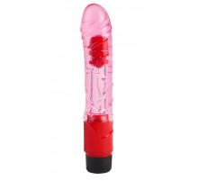 Розовый вибратор-реалистик 9 Inch Realistic Vibe - 22,3 см.