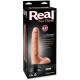Заказать Вибратор телесного цвета с мошонкой Real Feel Deluxe №6 - 27 см.