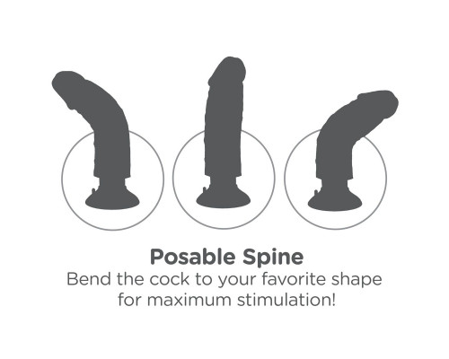 Заказать Вибромассажер телесного цвета 7  Vibrating Cock - 20 см.