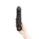 Заказать Черный вибратор-реалистик 6.5  Girthy Realistic Vibrator - 19 см.