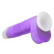 Заказать Фиолетовый вибратор-реалистик Encore 8 Inch Vibrating Dildo - 21,6 см.