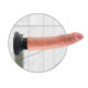 Заказать Вибромассажер телесного цвета 7  Vibrating Cock - 20 см.