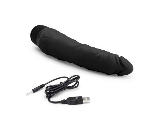 Заказать Черный вибратор-реалистик 7  Realistic Vibrator - 20 см.