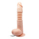 Заказать Телесный вибратор с вращением и поступательными движениями Thunder Up - 22 см.