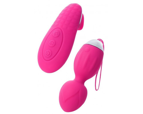 Розовые виброшарики TELLA с пультом-стимулятором