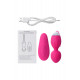 Розовые виброшарики TELLA с пультом-стимулятором