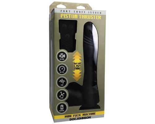 Черная мини-машина на присоске Piston Thruster