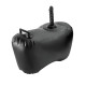 Черное надувное кресло с платформой для фиксации дилдо Body Dock Inflatable Love Seat