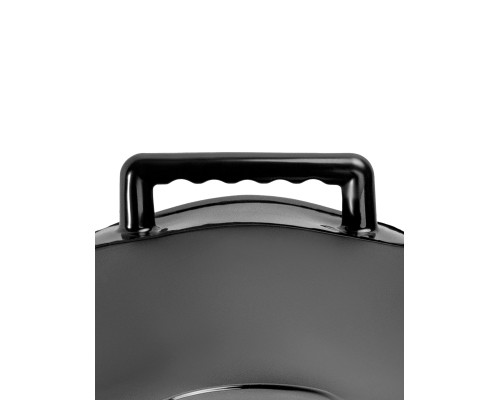 Черное надувное кресло с платформой для фиксации дилдо Body Dock Inflatable Love Seat