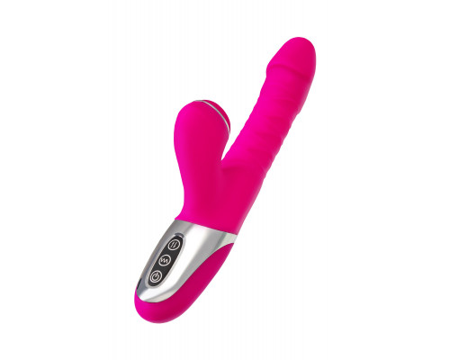 Заказать Розовый вибратор с вакуум-волновой стимуляцией клитора To-Frolly - 21,5 см.