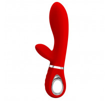 Красный вибростимулятор-кролик Thomas - 20,5 см.