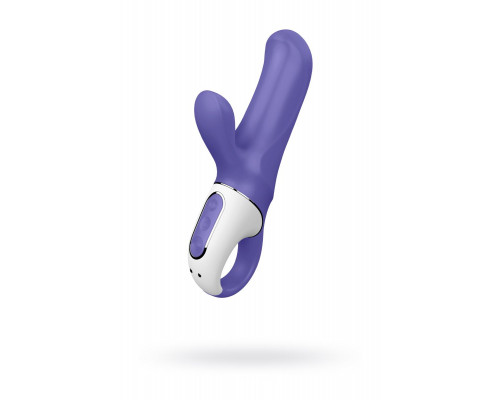 Заказать Фиолетовый вибратор Satisfyer Magic Bunny с клиторальным отростком - 17,6 см.