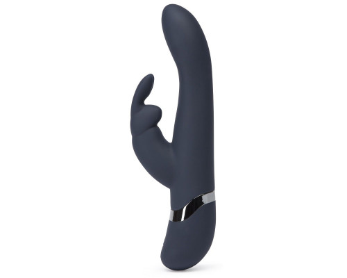 Заказать Тёмно-синий вибратор Oh My USB Rechargeable Rabbit Vibrator - 25,4 см.