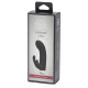 Заказать Черный вибратор с клиторальным отростком Greedy Girl Mini Rabbit Vibrator - 14 см.