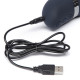 Заказать Тёмно-синий вибратор Oh My USB Rechargeable Rabbit Vibrator - 25,4 см.